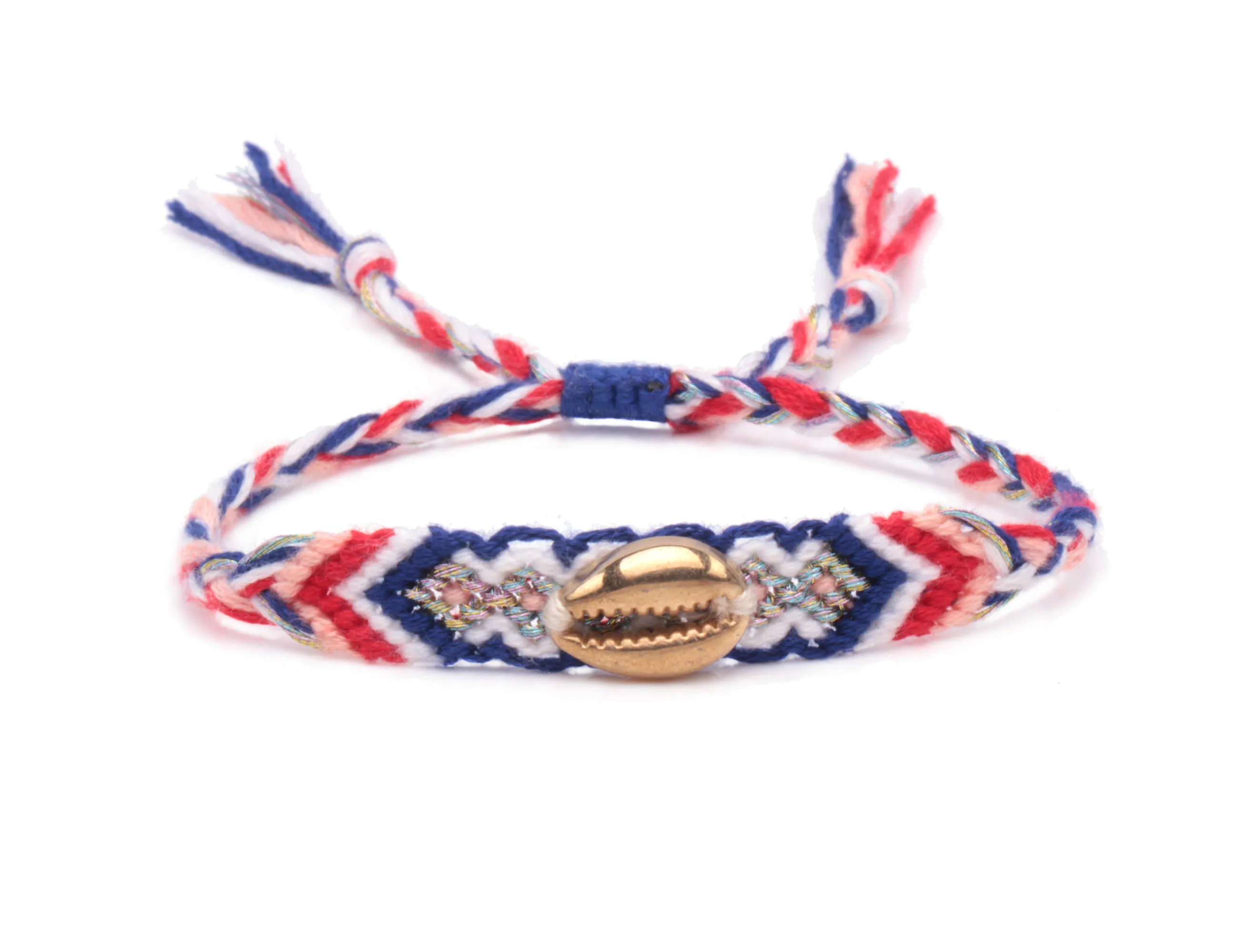 Женский и мужской короткий плетеный браслет в стиле бохо разноцветный мягкий