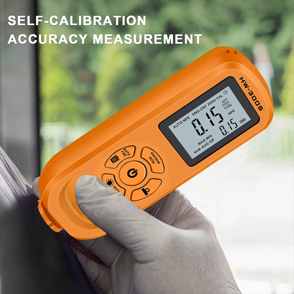 

0-2000um Battery Operated Car Painting Depth Meter Gauge Coating Thickness Gauge Precise Film Thicknes Tester Measuring Tool Kit