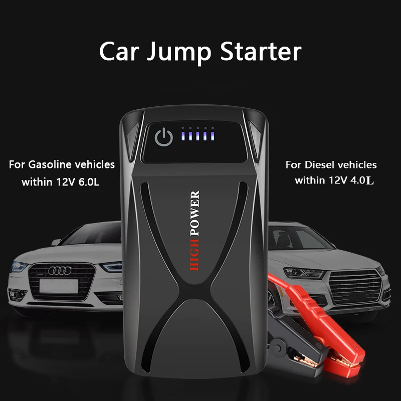 

Автомобильное пусковое устройство 12 В, 28000 мАч, внешний аккумулятор для iPhone 12, 11, Xiaomi, портативное зарядное устройство, автомобильный аккумул...