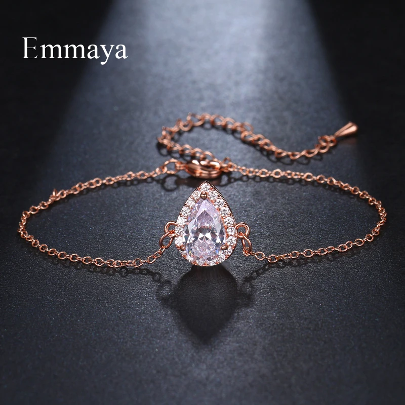 Emmaya Одиночная форма капли воды регулируемый кубический циркон два цвета
