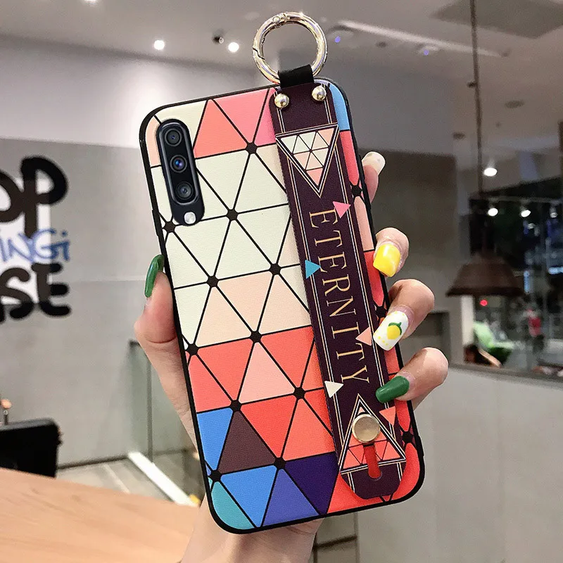 SoCouple держатель для телефона чехол для samsung Galaxy A70 A60 A50 A40 A30 A20 A10 S9 S8 S10 плюс S10e Note 8, 9, 10, плюс ремешок чехол - Цвет: SK3-20WDLingGeBigB