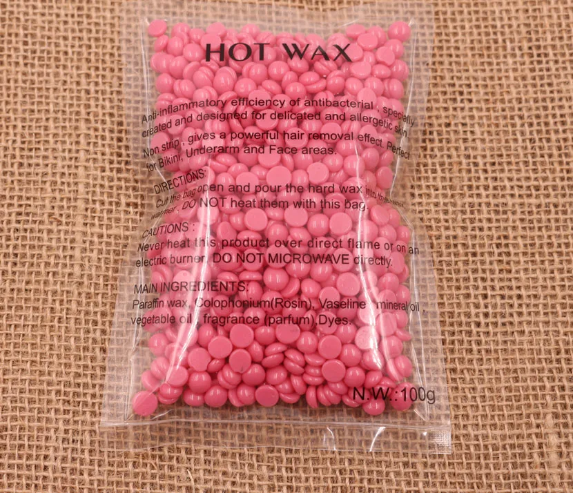 Хорошее качество 100 г салонный воск с ароматом розы для удаления волос твердый