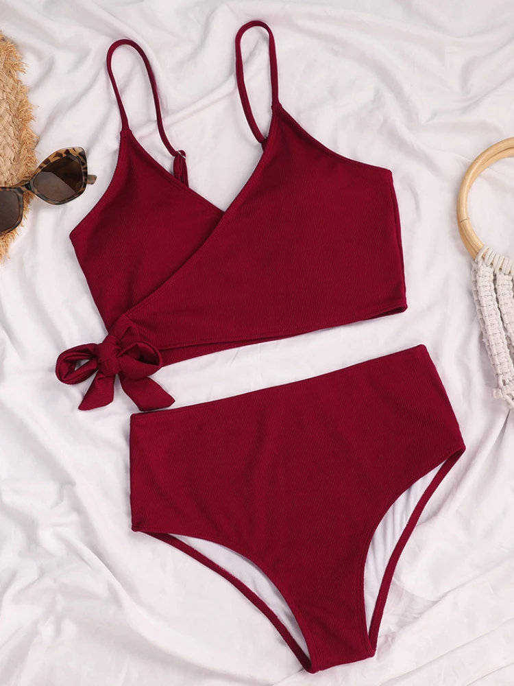 

2021 Woman Swimsuit Female Brazilian High Waist Bikini Set Push up Swimwear Women`s Bathing Suit bikini woman