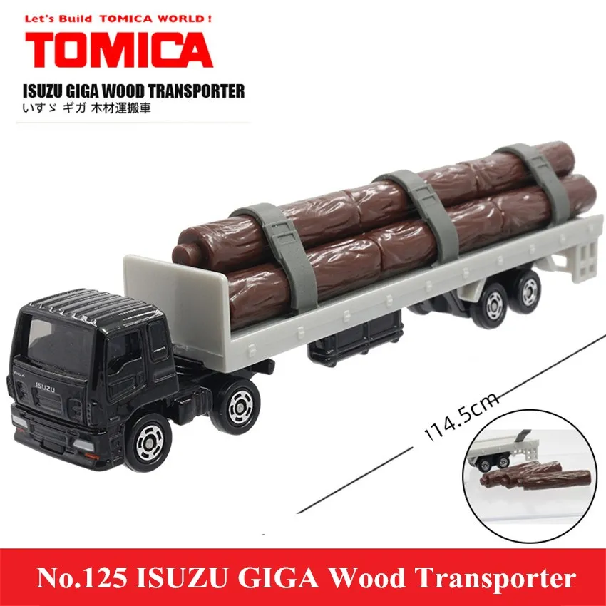 Takara Tomy Mini No.125 Isuzu Giga деревянный грузовик из сплава металла литые сборные машины
