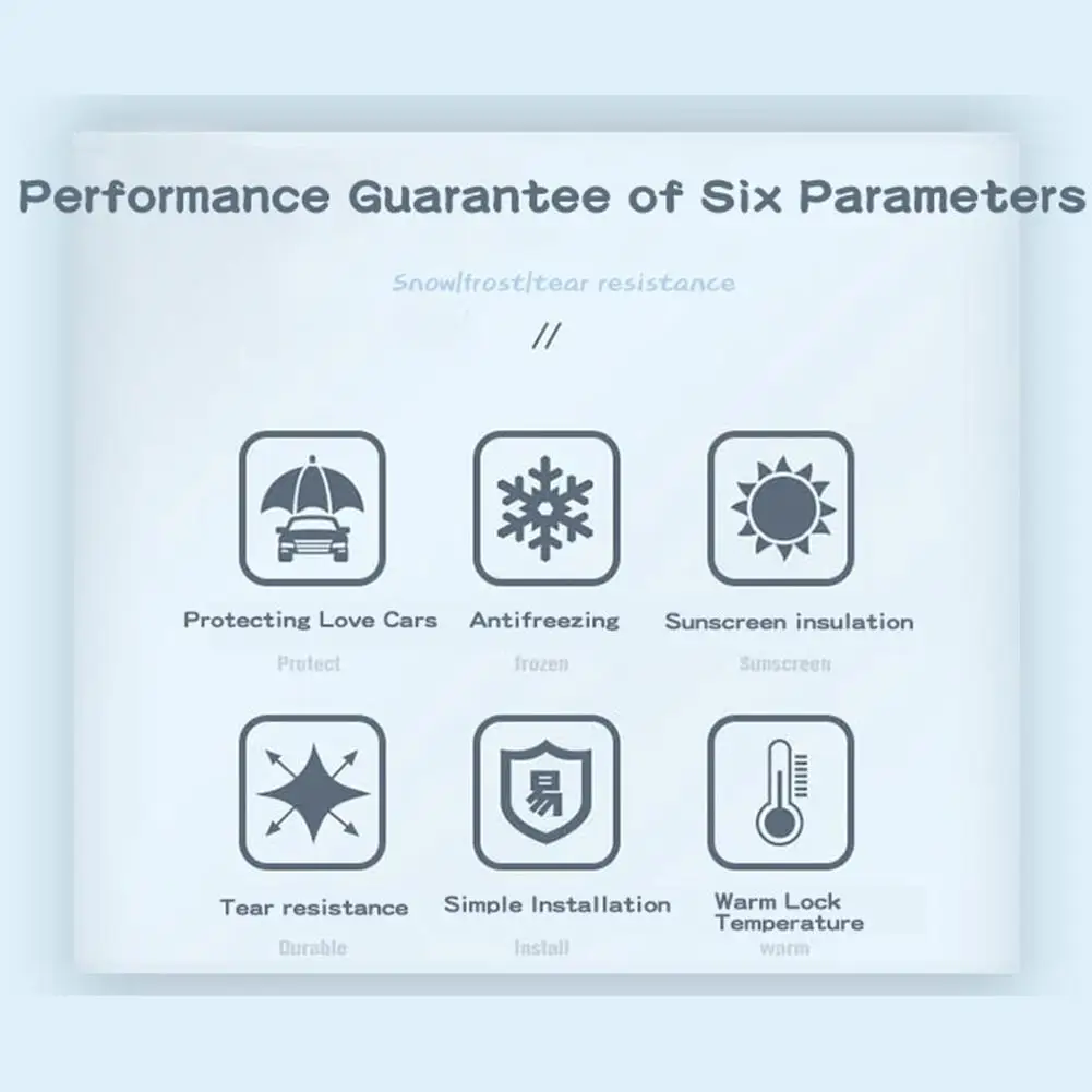 

140*90CM Car Rear Windshield Snow Cover Sun-proof 210T High Density Waterproof Fabric Magnets Windshield Case For Summer Winter