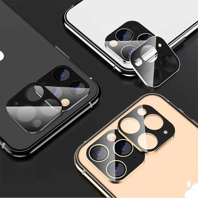 3D полное покрытие камеры закаленное стекло объектива Защитная пленка для Iphone 11 Pro
