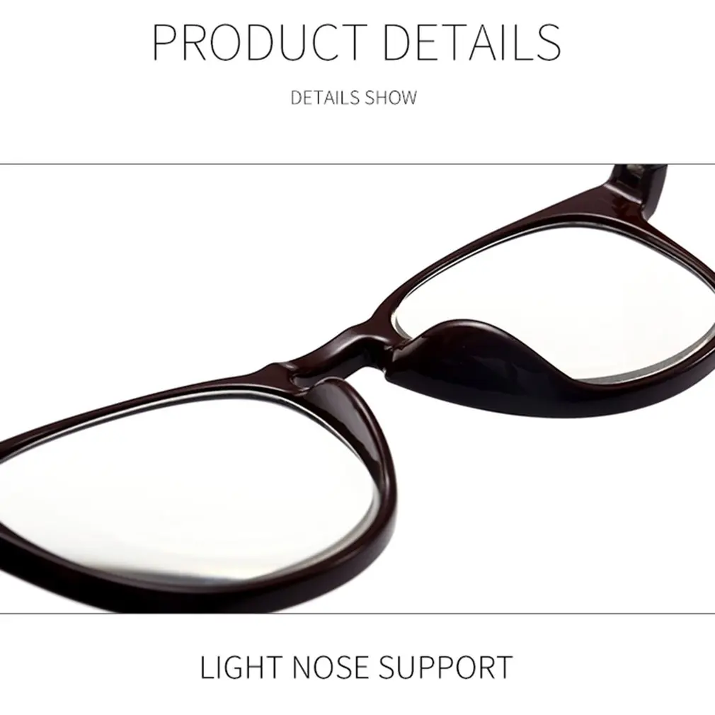 

Reading Glasses Presbyopic Glasses PC Full Frame +1.0 To +4.0 Portable Gift for Parents Elderly Care