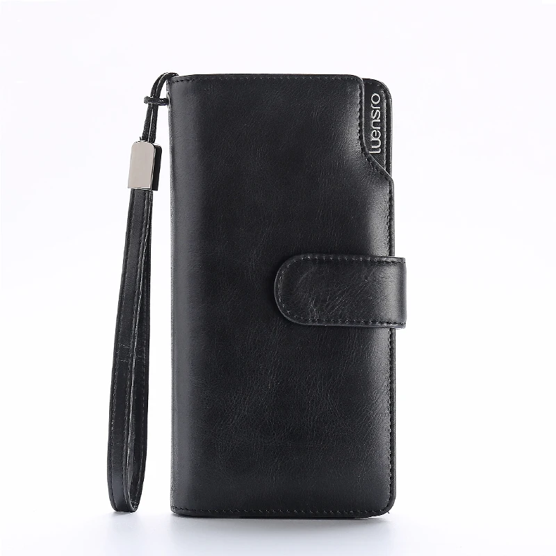 Женские Длинные кошельки Модный женский кошелек из натуральной кожи роскошная