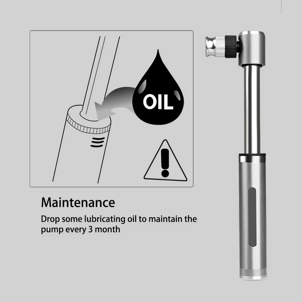 

Mini Hand Bike Pump Aluminium Alloy Lightweight 160PSI Schrader Presta Handle Inflator Cycling Tire Air Bicycle Pump