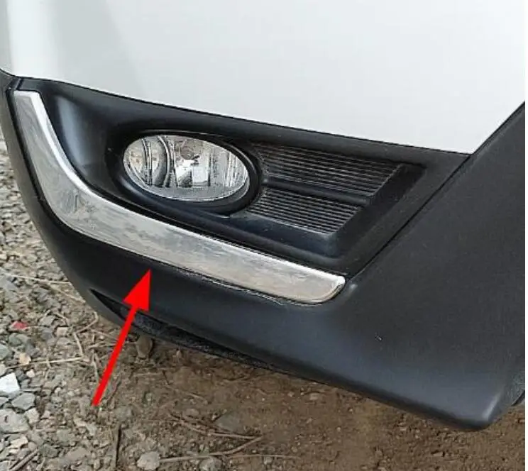 2 шт. наклейки на передние противотуманные фары из нержавеющей стали для HONDA CRV 2017