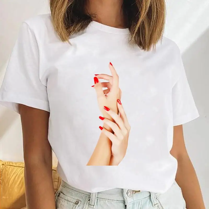 

Женская футболка с коротким рукавом и принтом, с рисунком