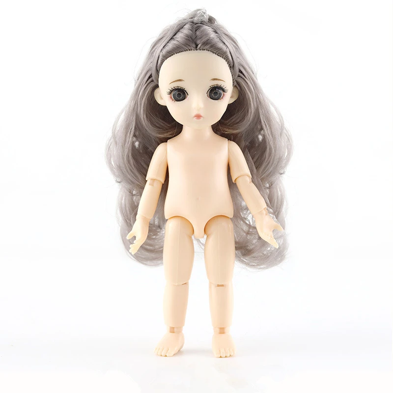 Baby Dolls13 шарнирная подвижная BJD Детская кукла обнаженное тело 15 см Figma модные куклы игрушки для девочек подарок 1/8 DIY игрушки - Цвет: Gray C