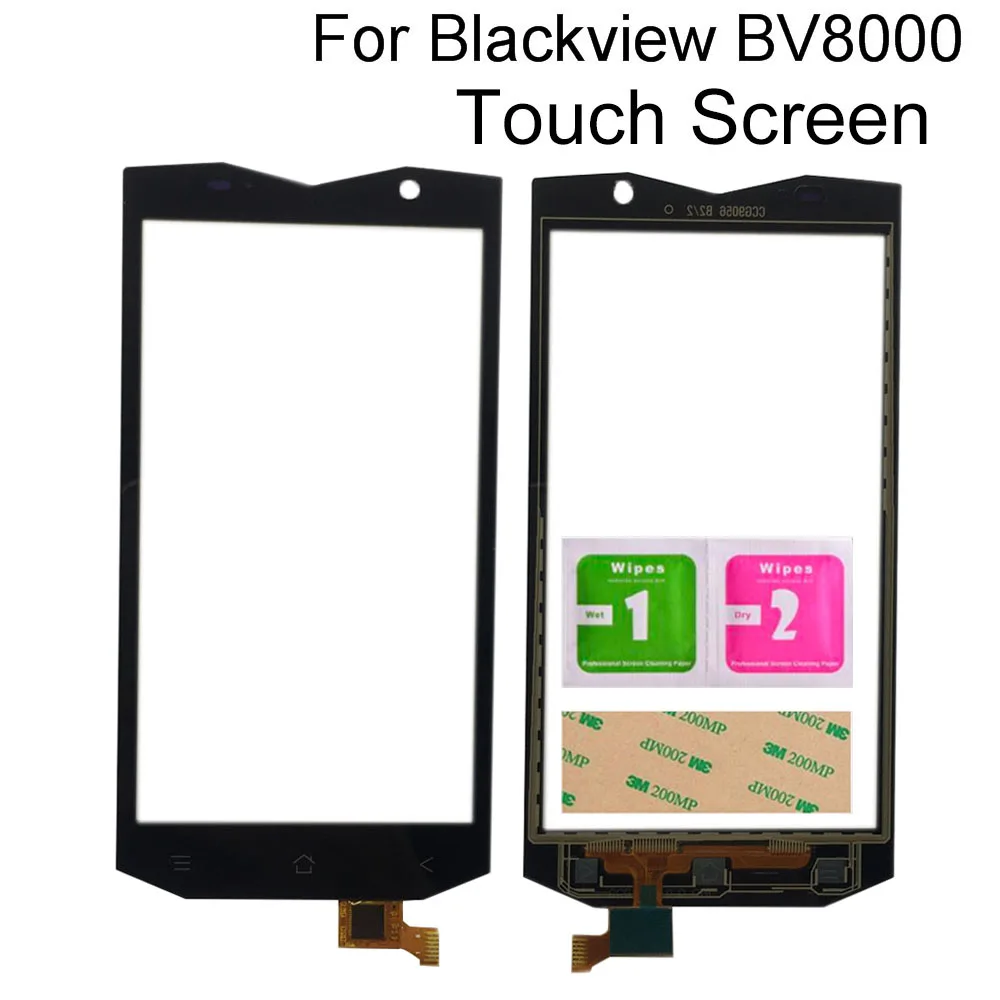 

Мобильный сенсорный экран для Blackview BV8000 BV 8000 Сенсорная панель дигитайзер экран инструменты 3 м клей салфетки сенсорный