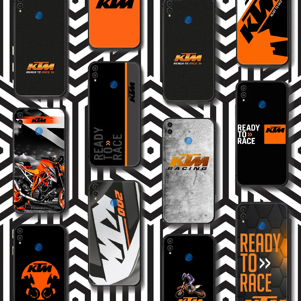 

Luxury Motorcycle Brand KT Phone Case Cover Hull For HUAWEI Honor 7a 8s 8a 8x 9 9x 10 20 I Lite Pro Black Shell Painting Cover
