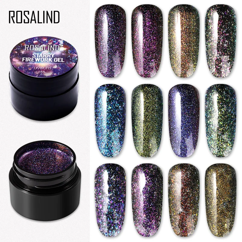 Гель лак для ногтей ROSALIND Neao хамелеоновая краска УФ светодиодный верхний слой