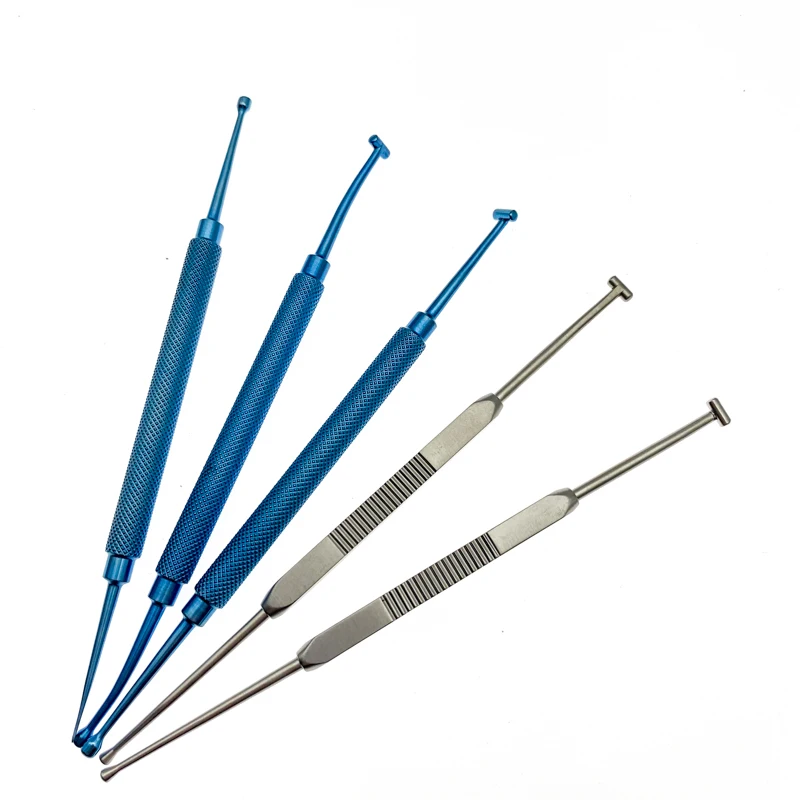 

Scleral Depressor Titanium Double-ended with pocket clip ophthalmic surgical instruments