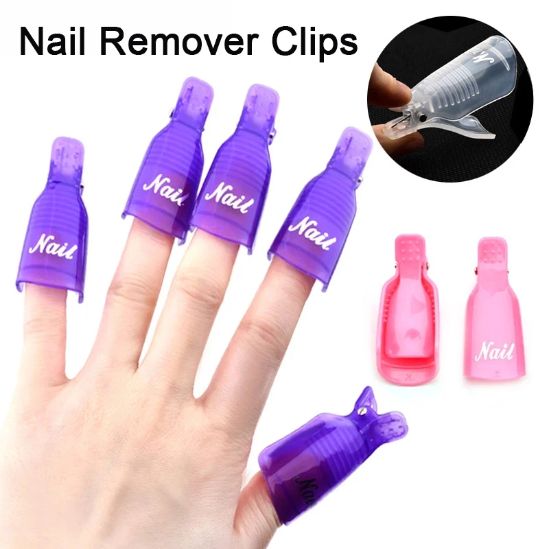 

10 шт./компл. носимых акриловый Фрезер для ногтей cо шлифовальными искусство впитывающийся для Кепки зажим с гвоздем средство для снятия УФ г...