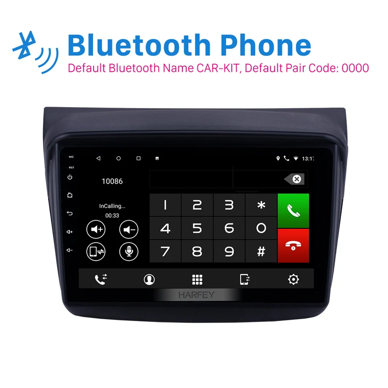 Harfey Android 9 0 головное устройство gps Автомобильный плеер &quotдля Mitsubishi Pajero Sport/L200/2006 +