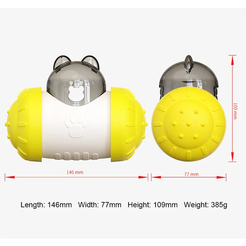 

Funny Dog Treat Leaking Toy with Wheel Interactive Toy For Dogs Puppies Cats Pet Products Dog Toys Pet Feeder Bowl Drop Shipping