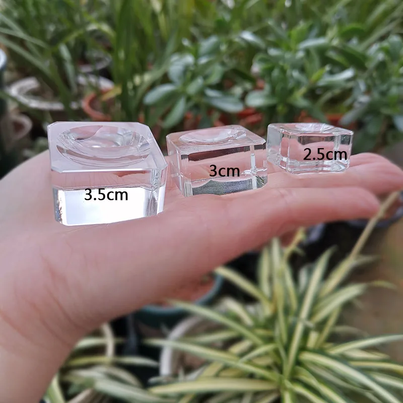 Стеклянный квадратный хрустальный шар 1 шт. подставка для дисплея настольная