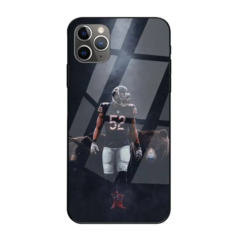 

Chicago Bears Phone Case Tempered Glass For Iphone6plus 6S 7 7plus 8 X XS XSmax XR 11 12 Pro Max 12mini