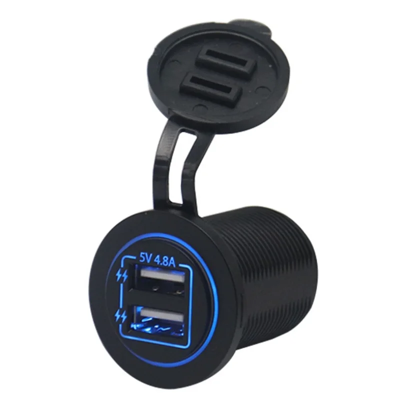USB-порт для зарядки лодки 5 В 12 В/24 постоянного тока автомобильное двойное