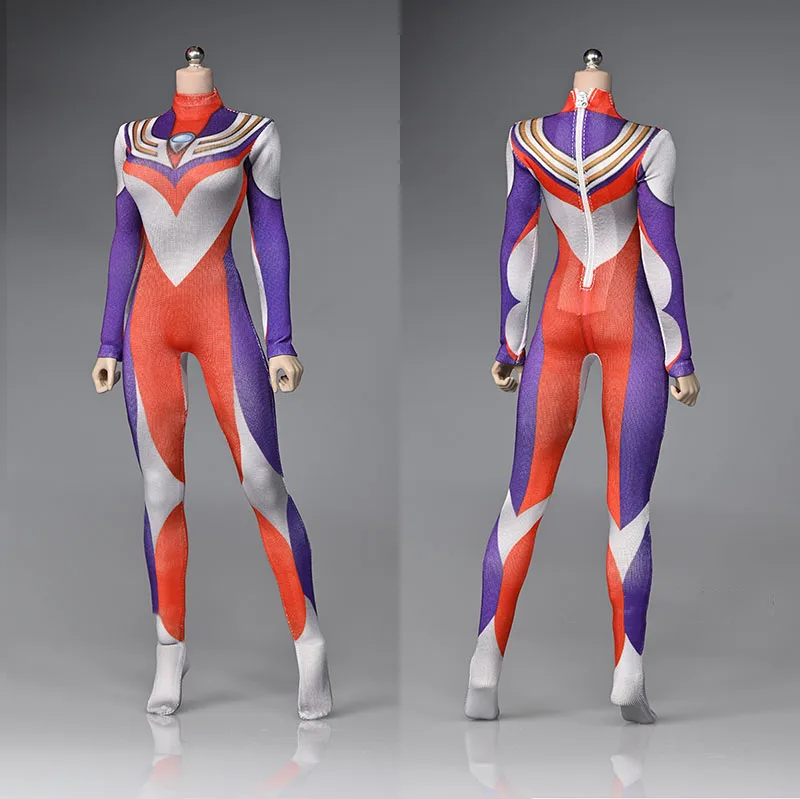 Body cruzado de Cosplay a escala 1/6, leotardos de b&uacute;squeda, Mono para cuerpo de figura de Acci&oacute;n Femenina de 12 pulgadas-4