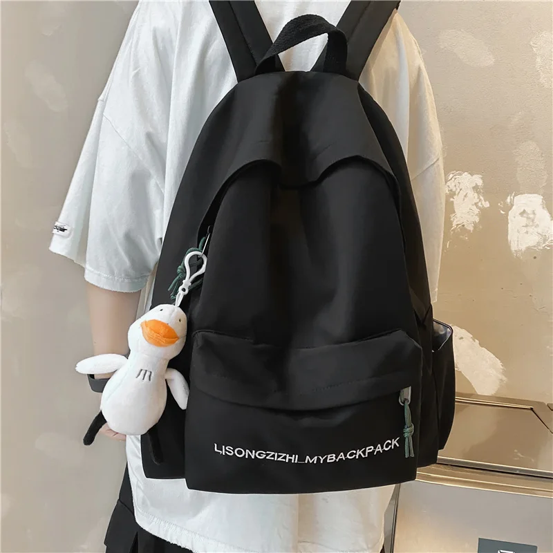 

Сумки для средней школы, однотонный рюкзак для подростков, новые нейлоновые рюкзаки, сумки на плечо для студентов, повседневные Рюкзаки