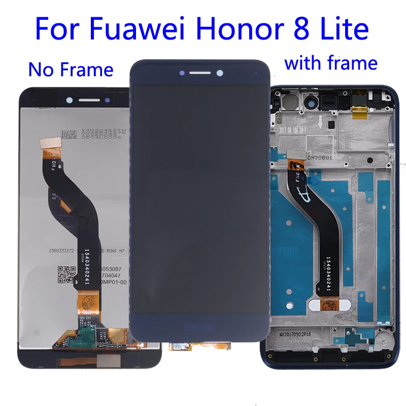 Для huawei Honor 8 lite ЖК дисплей сенсорный экран дигитайзер сенсор стеклянная панель в