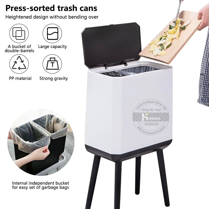 Новая классификация мусорное ведро большой емкости пресс тип домашнее влажное и