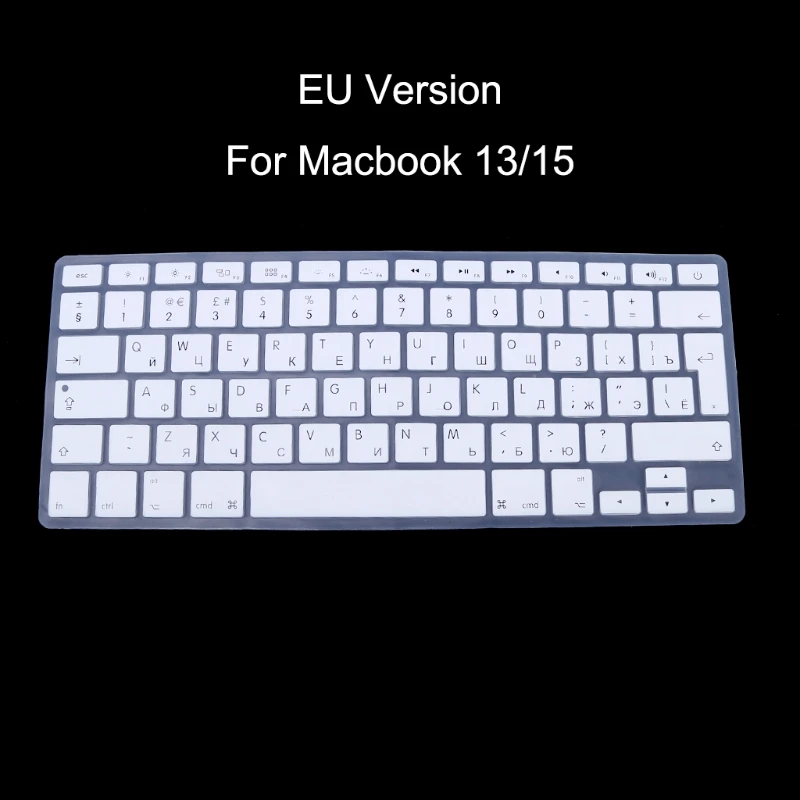Силиконовый чехол с русской клавиатурой для Apple Macbook Air Pro 13 15 95AD|Клавиатуры| |