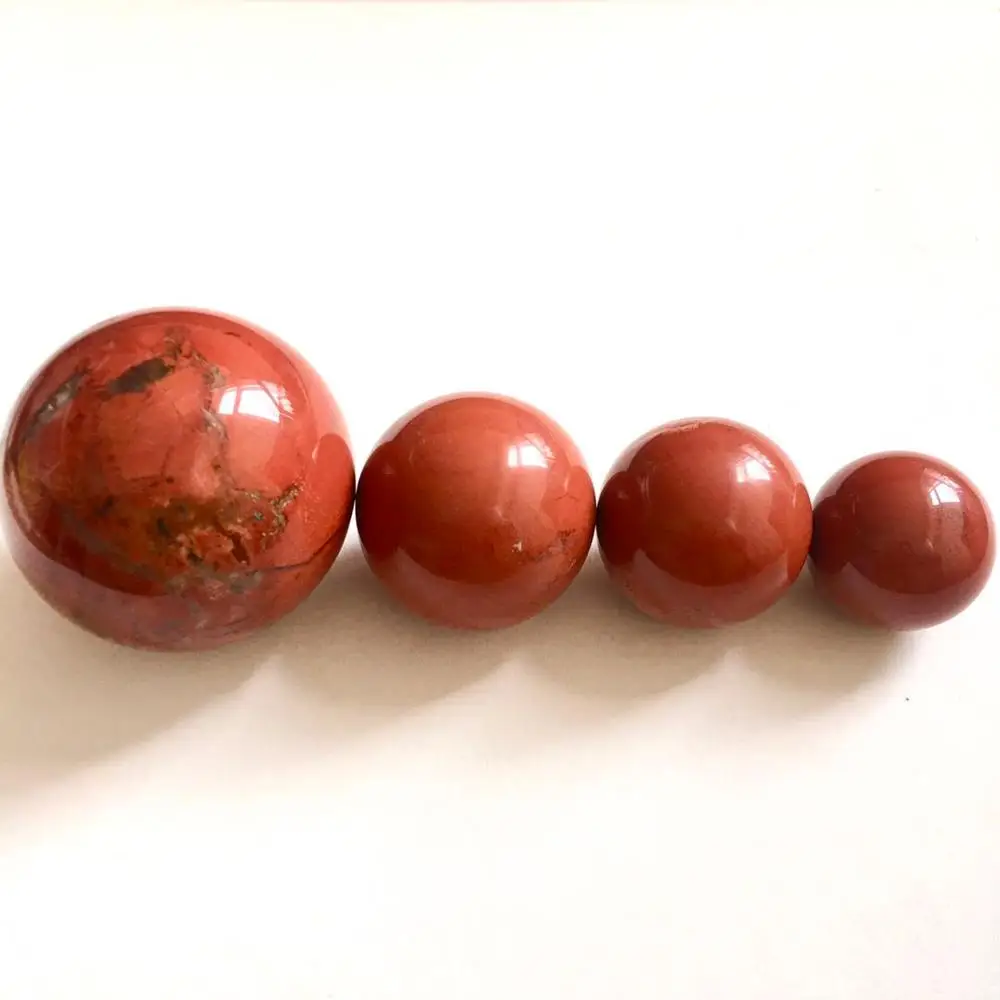 Сферические шарики из натуральной красной яшмы Исцеляющие образцы рейки