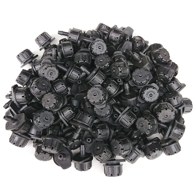 

300Pcs Adjustable Irrigation Dripper 1/4 Inch Mini Drip Irrigation Nozzle for Flower Bed, Lawn