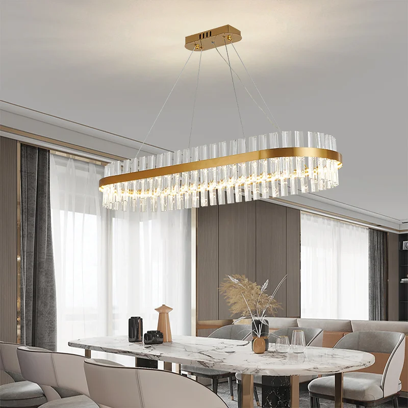 

Luxury Modern Hanging LED Lamp Pendant Light For Indoor Decoration Gold Lustre Luminaire Living Room Dining Room Bedroom Fixture