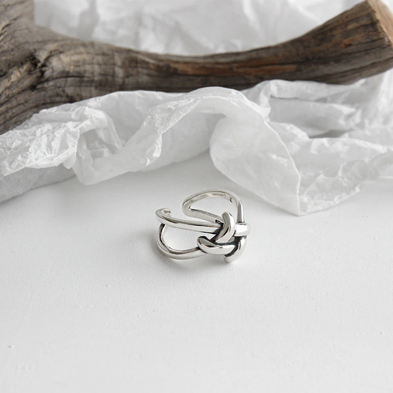 Женское кольцо из серебра 925 пробы в Корейском стиле|Кольца| |