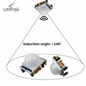 Модуль детектора датчика движения SR501, HC-SR501 регулировка, ИК пироэлектрический инфракрасный модуль датчика AM312, модуль датчика для arduino, набор сделай сам