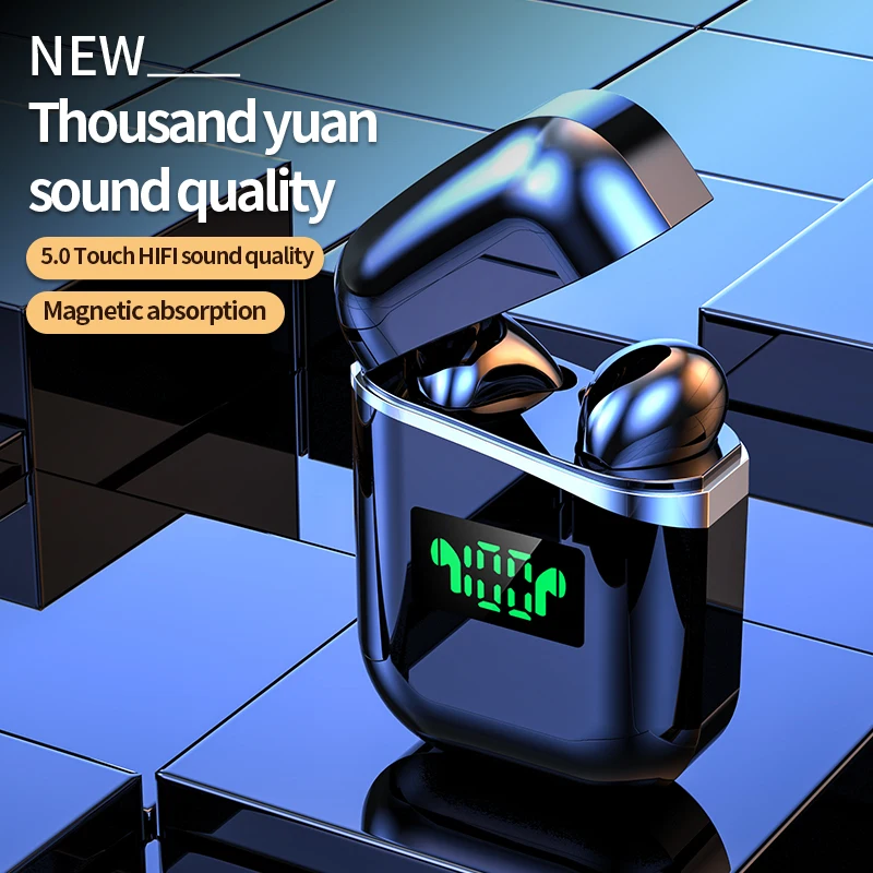 Новинка 2020 TWS беспроводные Bluetooth наушники светодиодный ным дисплеем вкладыши с