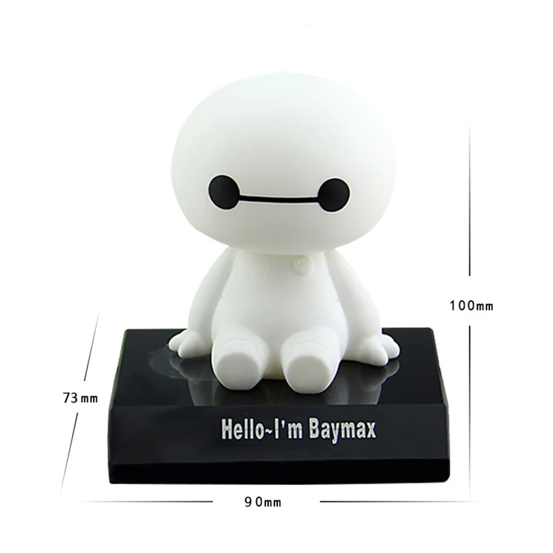 multifunction shaking head baymax car ornaments car phone gps holder auto dashboard decoration interior cute doll car styling free global shipping