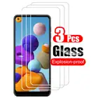 3 шт. Защитное стекло для Samsung Galaxy A51 A71 A41 A31 A21S A21 A11 A01 закаленное стекло M11 M21 M31 Защитная пленка для экрана для объектива камеры