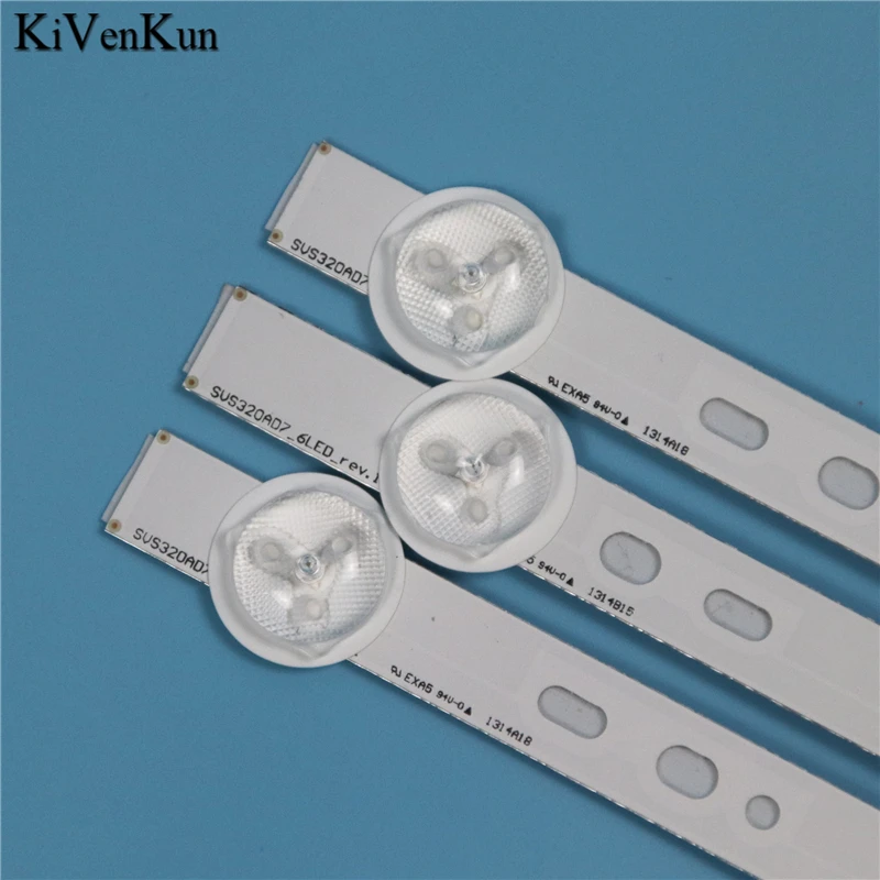Светодиодная лента-подсветка для телевизора JVC LT-32HA46U 32 дюйма SVS320AA6_6LED_Rev.5 полосы