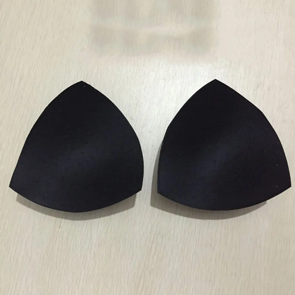 

2pcs Women Triangular Thick Sponge Chest Bra Pads Inserts Breast Enhancer Push Up Breathable Seamless Underwear Pad Hot