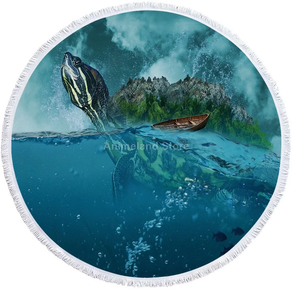 Полотенце Пляжное из микрофибры с животными |