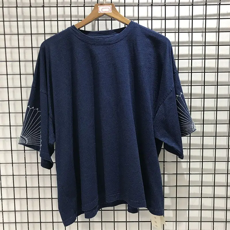 

New Arrival Men Fashion T Shirts KAPITAL With Tag embroidery T-Shirt Hip Hop Skateboard Street Cotton T-Shirts Tee Top #D126