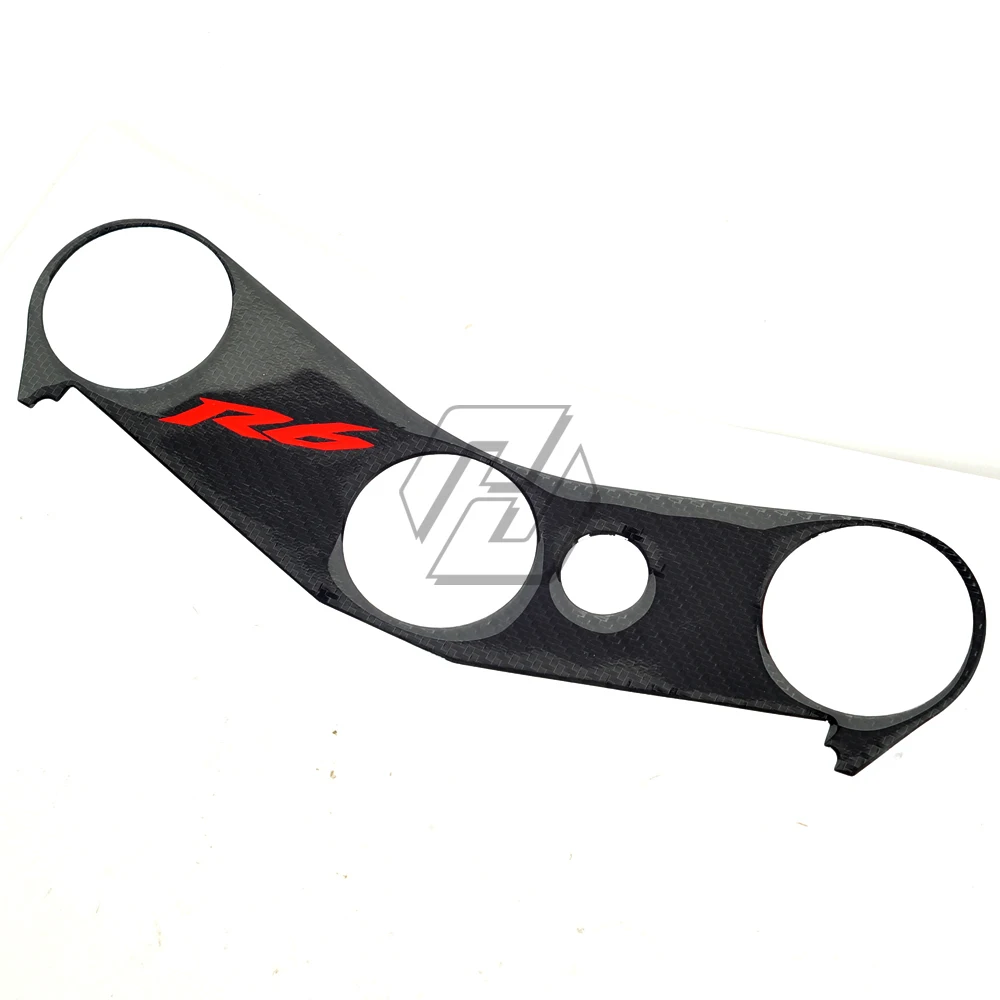 For YAMAHA YZF600 R6 2006 2007 Motorcycle Top Triple Clamp Yoke Sticker Carbon Look | Decals & Stickers