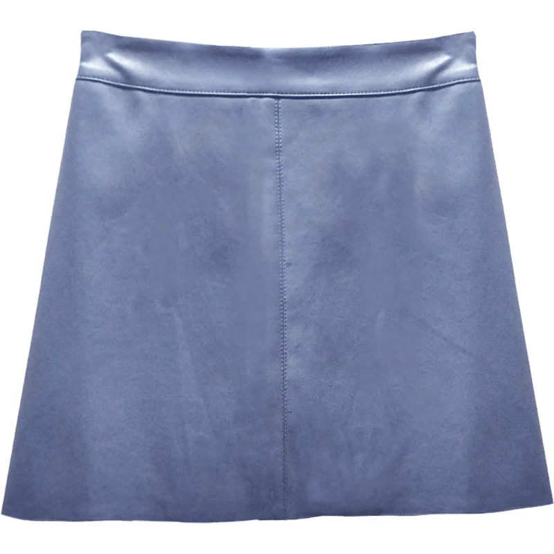 

Autumn Winter Women Leather Mini Skirts Sexy High Waist Skirts Fashion Package Hip Elastic Female Skirt Casual Skirts