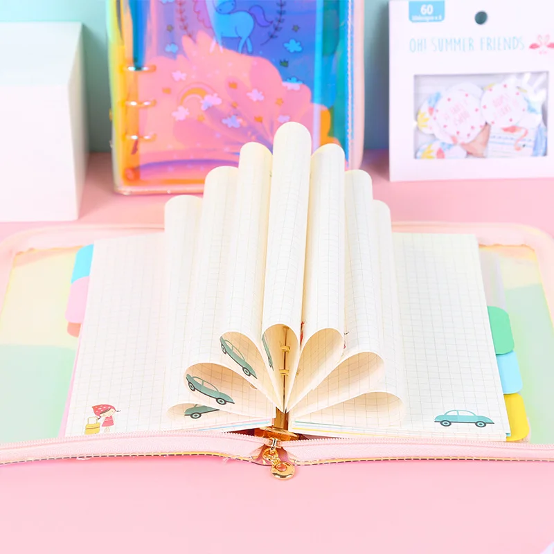 Kawaii лазерный Единорог молния свободный дневник записная книжка Журнал