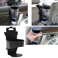 40hot2pcs car cup holder universal adjustable black truck door mount drink bottle stand for vehicle