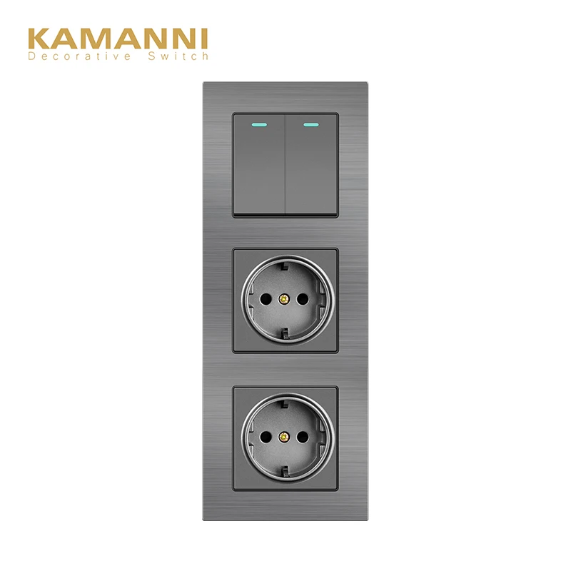 Настенная розетка KAMANNI с выключателем светильник питания выключателями и