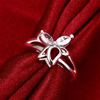 

Hollow Butterfly Ladies Silver Ring Rings Jewlery for Women Engagement Rings for Women Promise Rings for Couples 2021 Wholesale