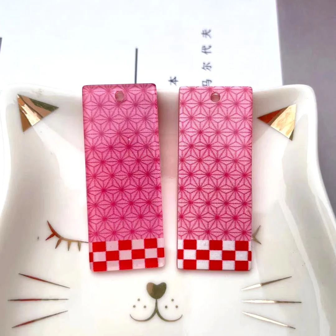 Акриловые Подвески 45*18 мм для самостоятельной сборки с лезвием из искусственных